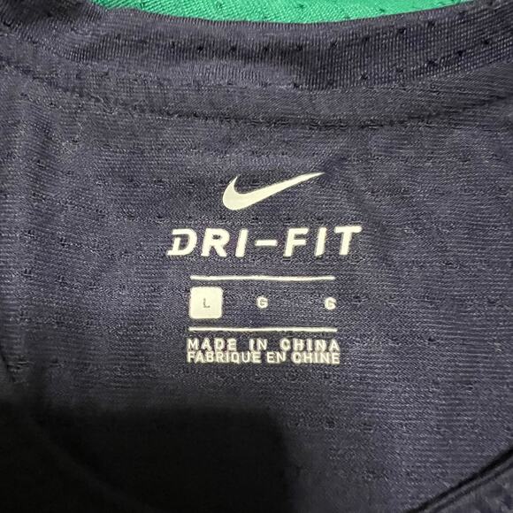 Nike Shirt Mens Large Wild Run Long Sleeve Top Volt Green Blue - Picture 6 of 8